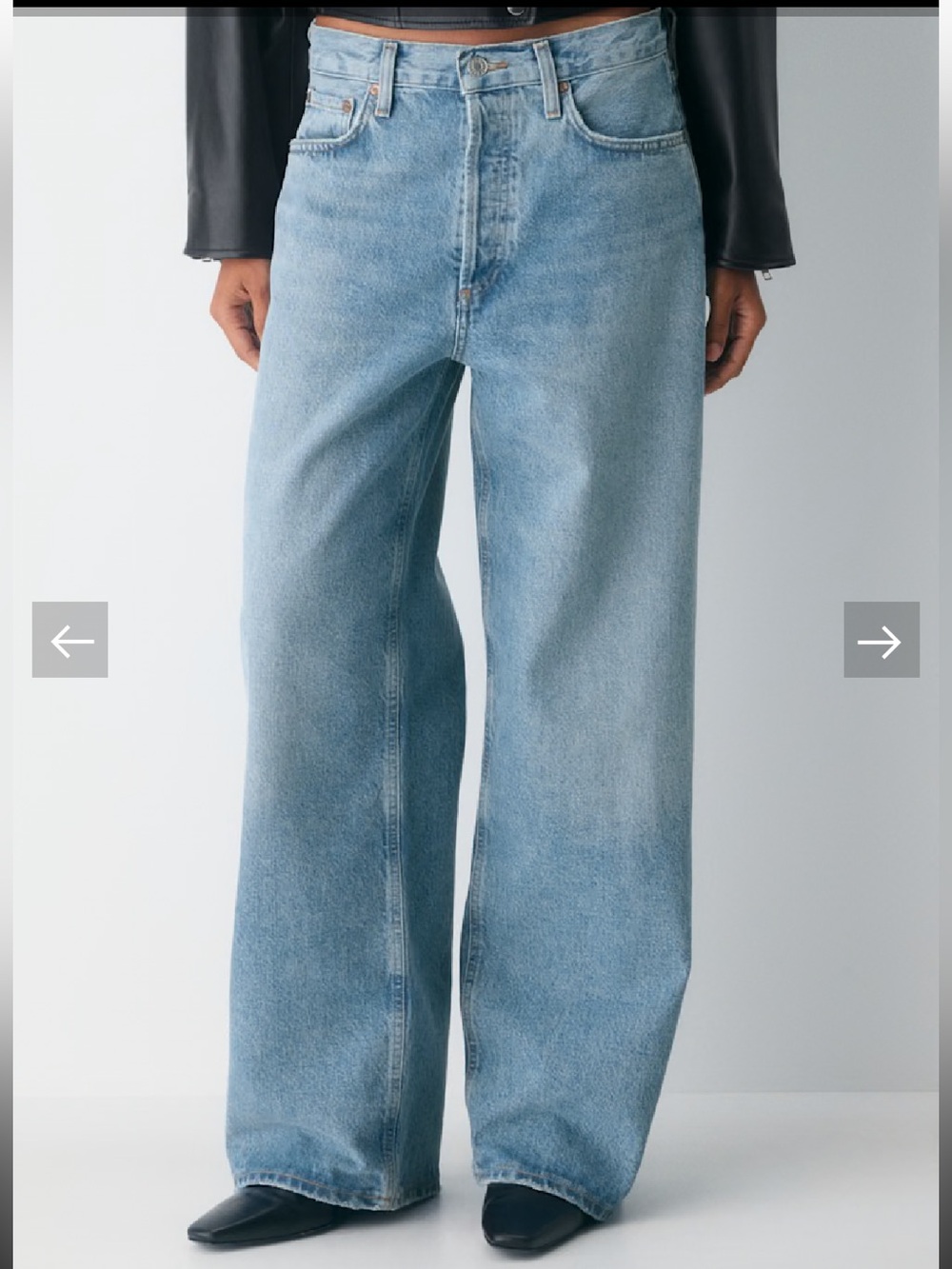 Agolde women’s Low Slung Baggy Jeans - Picture 3 of 13